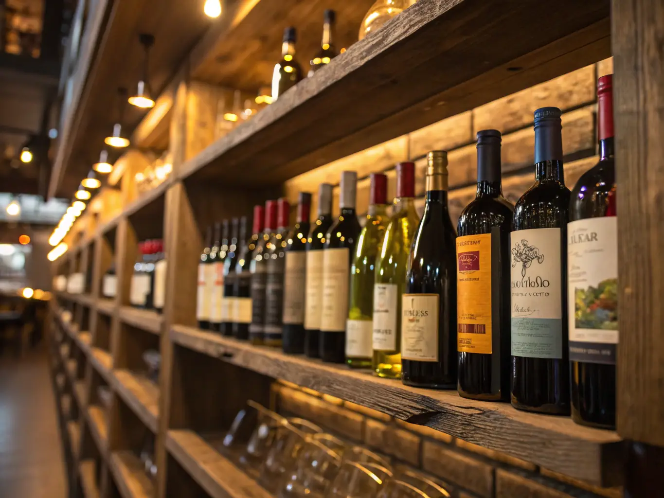 A bottle of Forthright Winery's limited-edition Cabernet Sauvignon, displayed against a backdrop of oak barrels in the cellar.